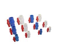 PKNVKZIDK Garden Plumbing 1/2" 3/4" 1" 1.25" 1.5" 2" Internal Thread PVC Ball Valve Garden Irrigation Water Cut-off Pipe Connection Valve Water Control Switch (Color : Gold)