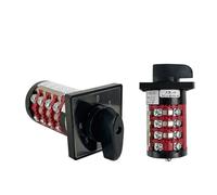 PKNVKZIDK HZ8B-20/3/4 Electrically Controlled Switch 4-Level 20A 0-6 Position Conversion Rotary Cam Switch Circuit Breaker HZ5B-20/4