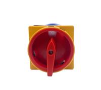 PKNVKZIDK LW26GS-63A Isolator Changeover Rotary Cam Switch Power Cut-off Knob Padlock Master Control Circuit off-ON LW28 YMW26(2P 8Terminals)