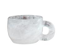 PKNVKZIDK Nature Crystal Coffee Cup,Dream Amethyst Tea, Clear Quartz with Handle, Multi Colored Mugs Elegant Gift for Home Office, Crafts,White