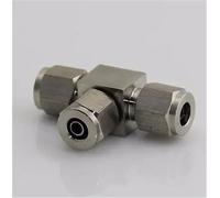 PKNVKZIDK Qiuck Fit Hose O.DxI.D 12x10mm Equal Tee 3 Ways 304 Stainless Steel Hex Quick Joint Fitting Quick Connector