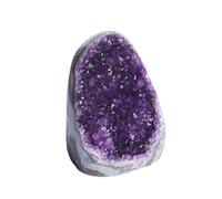 PKNVKZIDK Raw Amethyst Geode Purple Crystal Quartz Cluster Dream Thunder Stone Home Decoration Ornaments (Size : 100-300g)