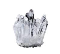PKNVKZIDK Rock Quartz Raw Crystal Cluster Geode Stone, Crystals Druzy for Home Decor,White,400~500g