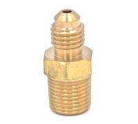 PKNVKZIDK SAE Thread 5/16"-24 UNF Fit Tube OD 1/8" - 1/8" NPT Male Brass SAE 45 Degree Pipe Fitting Adapters Connectors 1000PSI
