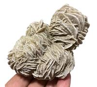 PKNVKZIDK Stone Desert Rose Cluster, Selenite Crystal Quartz Rock Collection(Size:310-400g)