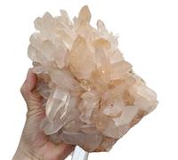 PKNVKZIDK Stone Naturally Formed Light Crystal Cluster Quartz Home Office Decoration Gift(Size:200-250g)