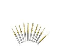 PKNVKZIDK TiN 1.5-3.175mm Set Carbide PCB Milling Cutter Set 3.175mm Shank PCB Machine Engraving Bit End Mill PKNVKZIDK