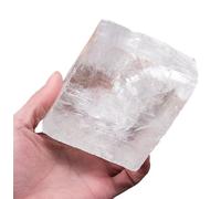 PKNVKZIDK White Calcite Quartz Raw Crystals Crystal Large Stones Rough for Cabbing Polishing Decoration DIY Wire Wrapping Rock Gifts,300~400g