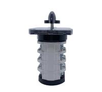PKNVKZIDK YMZ12-32A Changeover Knob Rotary Switch 1-4 Poles Two/Three Positions Silver Manual Transfer Cam Selector LW31(4P 16Terminals-102)