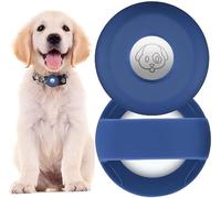 PKQTOP Custodia Protettiva in Silicone per AirTag，Custodia Compatibile con Apple Airtag GPS Finder Collare per Cani e Gatti