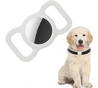 PKQTOP Custodia Protettiva in Silicone per AirTag，Custodia Compatibile con Apple Airtag GPS Finder Collare per Cani e Gatti