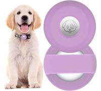 PKQTOP Custodia Protettiva in Silicone per AirTag，Custodia Compatibile con Apple Airtag GPS Finder Collare per Cani e Gatti
