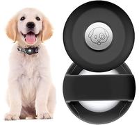 PKQTOP Custodia Protettiva in Silicone per AirTag，Custodia Compatibile con Apple Airtag GPS Finder Collare per Cani e Gatti