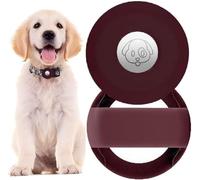PKQTOP Custodia Protettiva in Silicone per AirTag，Custodia Compatibile con Apple Airtag GPS Finder Collare per Cani e Gatti