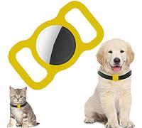 PKQTOP Custodia Protettiva in Silicone per AirTag，Custodia Compatibile con Apple Airtag GPS Finder Collare per Cani e Gatti