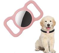 PKQTOP Custodia Protettiva in Silicone per AirTag，Custodia Compatibile con Apple Airtag GPS Finder Collare per Cani e Gatti