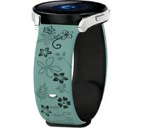 PKQTOP Flower Cinturino per Suunto 9 Peak/9 Peak Pro/5 Peak/Vertical/Vertical 2/Race/Race 2/Race S, 22mm Sport Bracciali Silicone Cinturini di Ricambio per CMF Watch 3 Pro/Pro3/Pro2/Pro