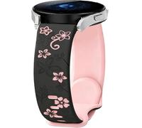 PKQTOP Flower Cinturino per Ticwatch GTH / E3 / E, 20mm Sport Bracciali Silicone Cinturini di Ricambio per Coros Apex 42mm / Apex 2 / Pace 2