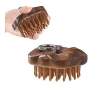 PKRFCJ Massaggiatore per cuoio capelluto in legno a 61 denti, spazzola in bambù per la crescita dei capelli, pettine in legno di sandalo per alleviare il corpo, adatto per massaggi meridiani e terapia