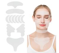 PKRFCJ Toppe in silicone per viso, collo e torace: toppe anti-invecchiamento riutilizzabili per uso notturno per ridurre le linee di espressione e prevenire le rughe durante il sonno. Trattamento per