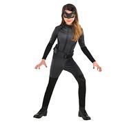 amscan amscan-9906133 Costume Classico Warner Bros Catwoman per Bambini (8-10 Ragazze, Tinta Unita, Nero, 8/10 anni, 9906133