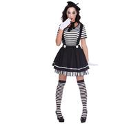 PKT) 9906458 - Costume da Mimo Artista, da donna, taglia 40-42