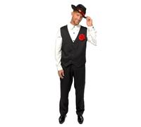(PKT) 9907058 - Costume da gangster da uomo, taglia XL