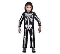 (PKT) 9907090 - Costume da scheletro per bambini (3-4 anni)