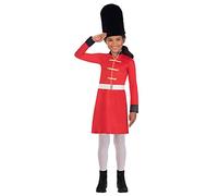 (PKT) 9909021 - Costume da guardia reale e cappello per bambine (4-6 anni)