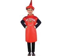 (PKT) (Fix 12/12) (9908180) - Costume da ketchup per bambini (6-8 anni)