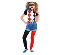 (PKT) (Fix 25/25 **(25) (9906094) Costume classico da Harley Quinn per bambine (6-8 anni)