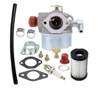 PKTCOBW Carburatore per Tecumseh 632795A 632795 632046A 632078A 632099 TVS90 TVS100 ECV100 TVS120 TVS105 TVS115 TVXL115 Carburatore Motore TVS90 Carburatore decespugliatore(Grey)