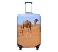PKTTECRFPK Copertura per valigia, con stampa 3D, motivo cammello del deserto, protezione da viaggio, elastica, lavabile, adatta per bagagli da 45,7 a 81,7 cm, 3D, L, Organizer per borse