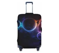 PKTTECRFPK Copertura per valigia, con stampa 3D, motivo pianeta spaziale, protezione da viaggio, elastica, lavabile, adatta per bagagli da 45,7 a 81,7 cm, 3D, XL, Organizer per borse