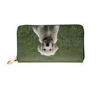 PKTTECRFPK Elegante portafoglio lungo Golden Retrievers da viaggio in pelle PU per donne e uomini, portafoglio lungo con cerniera, custodia per telefono, carte di credito e monete 3D, 3D, 3 D, Casual