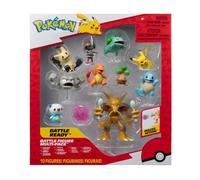 PKW - Figura da battaglia MP 10Pk 2 pollici: Pikachu #4, Squirtle #5, Bulbasaur #5, Charmander #5, Geodude, Mimikyu, Pawniard, Bonsly, Oshawott; 4,5 pollici Alakazam - TGT