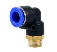 PL Gomito 50 pz Lotto 4-M5 6-M5 Connettore Aria Raccordo Pneumatico Raccordi Rapidi 1/8 "1/4" 3/8 "1/2" Filettatura Maschio(PL10-03)