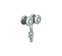 PL Omge art 53 Carrello regolabile con 4 ruote ø38mm e perno M12 in acciaio