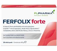 Pl Pharma Integratore Ferfolix Forte ferro e acido folico, 20 bustine