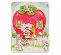Pl sch- berwurfdecke Emily Strawberry Berry Playhouse Ma e: 117,8 x 152,4 cm superweiche, leichte Fleece-Bettw sche f r Kinder