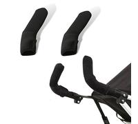 PLABBDPL 1 paia copri maniglie per passeggino copri braccioli universali con rivestimento in pelle artificiale nera per accessori per passeggini fantastici