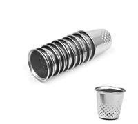 PLABBDPL 10 PCS Ditali Protezione Dito Ditale in Metallo Regolabile Punta delle Dita Ditale Strumento di Cucito Accessori Ricamo Cucito