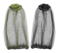 PLABBDPL 2 Pezzi Anti-zanzara Cappello della Protezione, Zanzariera Cappello, Proteggere Gli Amanti Esterni da Moscerino Zanzara Zanzariera e Altre Mosche, Leggeri e Resistenti (Nero+Verde)