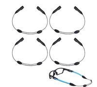 PLABBDPL 4 Pezzi Cordoncino Occhiali Lacci Reggi Occhiali Universali con Fermi Regolabili Accessori Occhiali Protezione Anti Cadute Urti Cinturino per Tenuta Occhiali Solari Lettura