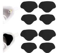 PLABBDPL 8 pcs di toppe di riparazione per scarpe da ginnastica toppa adesiva per tallone toppa per riparazione di fori per scarpe da ginnastica dei fori delle scarpe adatta per la maggior, nero
