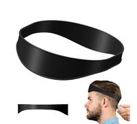 PLABBDPL Fascia Taglio Capelli Curva in Silicone, Neckline Shaving Template and Hair Trimming Guide, Fascia Curved Silicone Haircut Band for DIY Home Haircuts per Uomo, Silicone antiscivolo