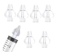 PLABBDPL Olive Nasali Per Lavaggi Neonato, Beccuccio Morbido Lavaggio Nasale Bambini, Oliva Silicone Riutilizzabile, Accessori di ricambio per Siringhe Lavaggio Nasale Neonato, 6Pcs