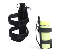 PLABBDPL Portaborraccia militare tattico imbottito e impermeabile, regolabile con coulisse e cintura porta bollitore, Adatto per varie attività outdoor, Colore: nero, (1 pezzo)