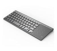 PLABNK Mini Tastiera Wireless 2.4G con touchpad, Tastiera da Ufficio per Computer Wireless con Tastiera Piccola, 16 Tasti digitali indipendenti