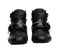 PLABNK Scarpe Corte Da Moto Da Uomo (40-47), Stivali Da Motocross Fuoristrada/da Corsa, Design Che Regola La Tenuta + Scarpe Da Corsa Antiscivolo E Resistenti All'usura,46,Black